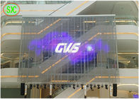 Farbenreicher transparenter geführter Schirm für Fenster-Werbung, Glasbildschirm