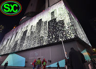 P10 farbenreiche Werbungs-Anzeige der Ecken-LED im Freien mit Novastar
