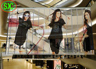 Hoher transparenter LED-Schirm P10.41 farbenreich für Einkaufszentrum-Glas-Fassade