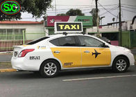 Farbenreiche Taxi-Spitze geführte Anzeige, Dach-Werbeschilder Aliminum des Taxi-P6