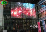 Der Schirm-digitalen Beschilderung HD Hauptquartiers 1R1G1B 4.81mm transparenter LED Stand