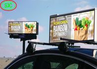 4G WIFI GPS bewegliche Werbungs-Anschlagtafel der Taxi-Spitzen-P3 im Freien