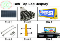 Farbenreiches smd P 10 LED Zeichen im Freien für das Taxi, das PC MOQ 10 annonciert