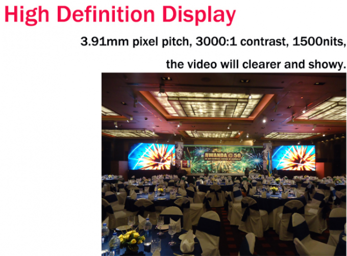 Miet- Hd Video-P3.91 führte Super Clear-Vision Stadiums-Bildschirmanzeige Wifi 3g