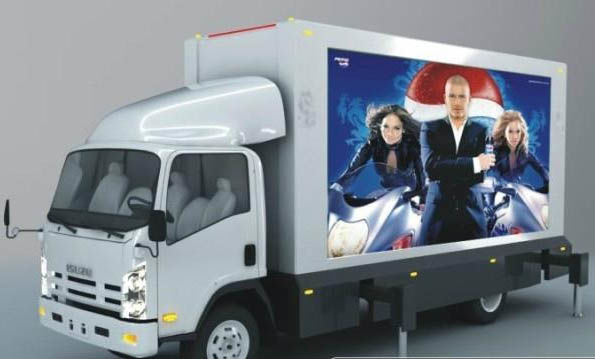 Digital Anschlagtafel-im Freien bewegliche LKW LED-Anzeige P6 für die Werbung