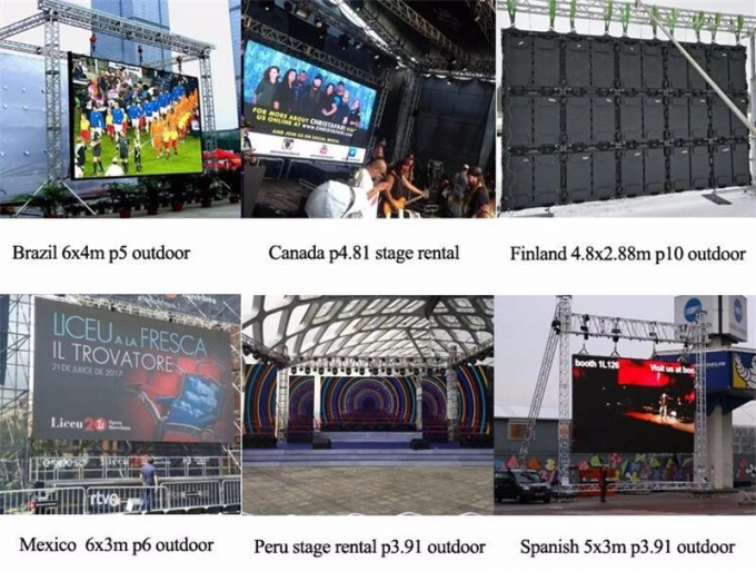 Herstellungsgeführte Stadiumshintergrundgeröll Miet-Innenanzeige LED-P3/P3.91 im Freien für Stadium/Konzert/Ereignisse/Wettbewerb