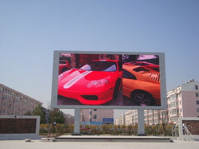 Videowandwerbung im Freien, die farbenreiches P10 Bildschirm führte, führte Videokartezeichengremiumsvideowandschirm 3