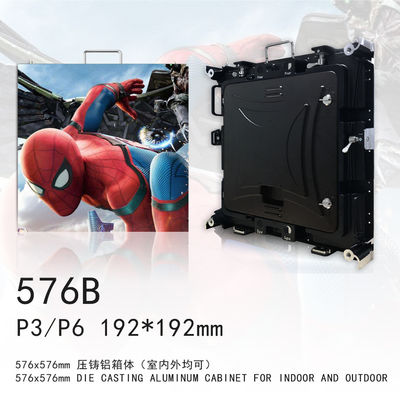 Innenmietbleischirm P3 Entschließung IP43 des Druckguss-Aluminiumkabinett-4K