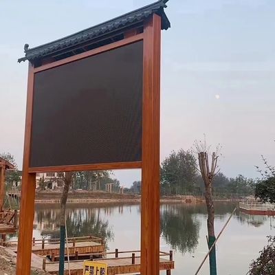 Örtlich festgelegtes Eisen-im Freien wasserdichtes Kabinett LED-P10 Anzeigen-960x960 farbenreich