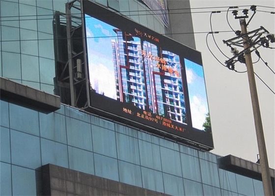 P6 Outdoor-Full-Colour-Led-Display Bildschirm Energieeinsparende Werbeplattform