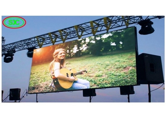 P6 Outdoor-Full-Colour-Led-Display Bildschirm Energieeinsparende Werbeplattform