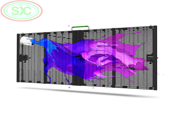 Transparenter Bildschirm HD HQ 1R1G1B 4.81mm LED-Bildschirm Digital Signage-Behälter