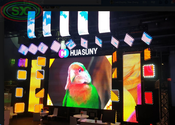 Weite Blickrichtung und hohe Helligkeit Miet LED-Display mit vorderen/hinteren IP65/IP54 Einbruchschutz