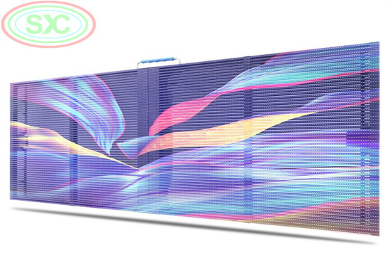 Klar transparente Led Video Wand P3.91 Indoor Led Mesh Vorhang Beschilderung Displays Led Bildschirm