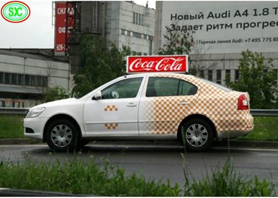 Wasserdichtes LED-Signal für Autos, Outdoor-Full-Colour-Taxi-Dachbildschirm doppelseitig