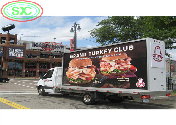 Refresh Frequency Mobile Truck LED Display 60Hz Bildrate für Grafiken