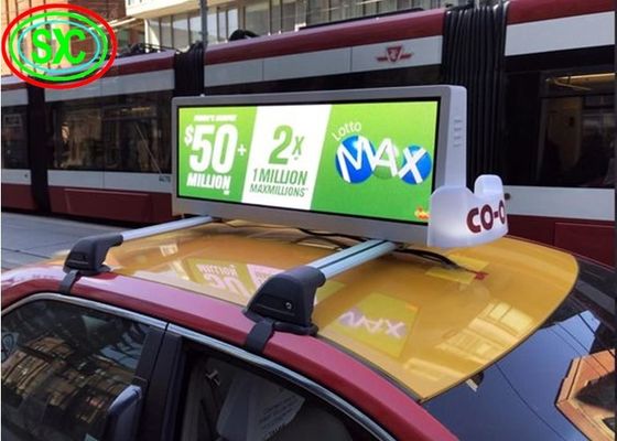 Guter Preis Schirm-Modul-Größe 320X160mm wasserdichtes IP65 des mobilen P5 Taxi-Spitzen-LED für Anzeigen Online