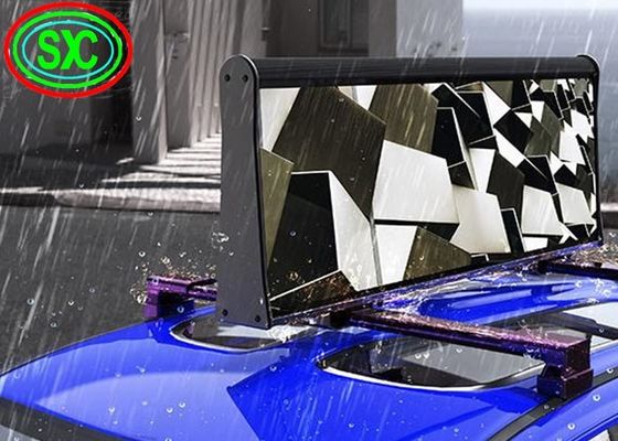 Outdoor Full Color Double Side Taxi P5 Werbung LED-Display Fahrzeugdachschild Wasserdicht