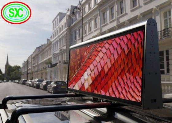 Outdoor Full Color Double Side Taxi P5 Werbung LED-Display Fahrzeugdachschild Wasserdicht