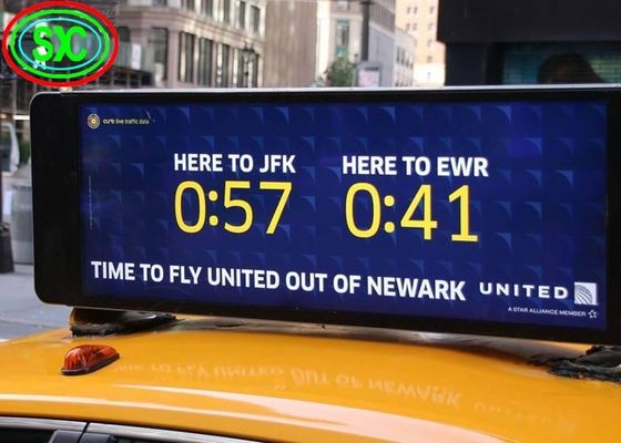 P5 Außenwasserdichtes LED-Autoanzeigeschild 5mm Pixel Vollfarbe IP65