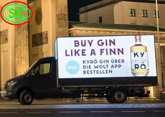 P10 Vollfarbiger mobiler LED-Bildschirm / Outdoor-LED-Video-Display für Werbung