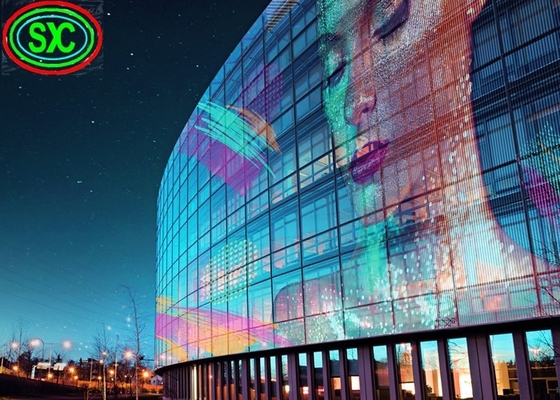 Nissenhelligkeit Creechip Schirmes 6000 Glasfenster P5 RGB transparenter LED