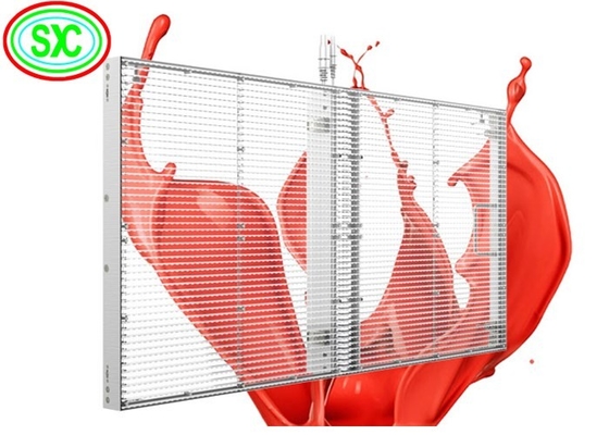 Transparenter Bildschirm HD HQ 1R1G1B 4.81mm LED-Bildschirm Digital Signage-Behälter