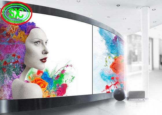 Guter Preis Farbenreiche gebogene weiche P3.91 LED Innenvideodarstellung Vorhang LED-Anzeigen- Online