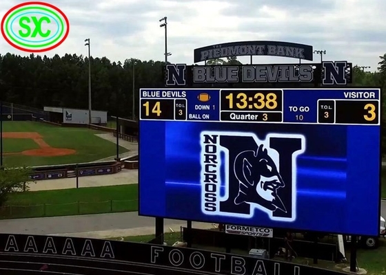 Outdoor Full Color P10 SMD Fußballstadion Umfang LED-Bildschirm