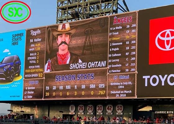 P10 SMD LED Stadionanzeige IP65 Wasserdicht 5000cd/m2 Helligkeit