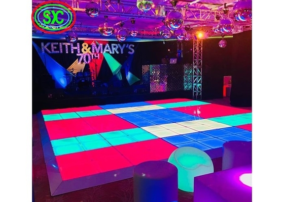 China SMD3535 Sound Active DJ Led Disco Tanzfläche Warmweißstrahl-Panels