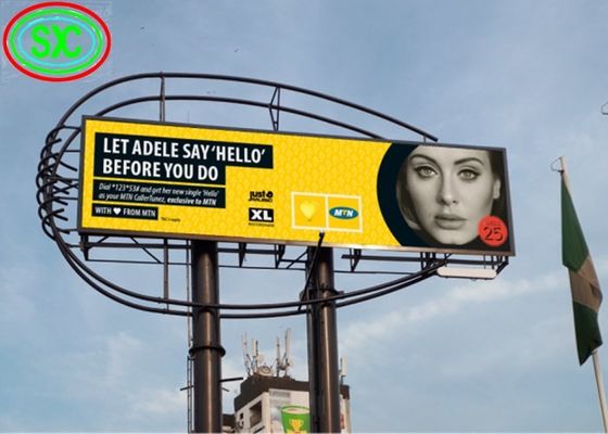 Vollfarbige P10 Outdoor LED-Anzeige, 5000 cd/m² Helligkeit, 10 mm Pixelabstand