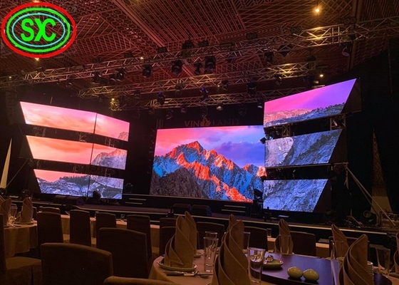 P3.91 RGB Miet-Stärke LED-Anzeigen-6MM, großes geführtes Schirm 500x500mm Kabinett
