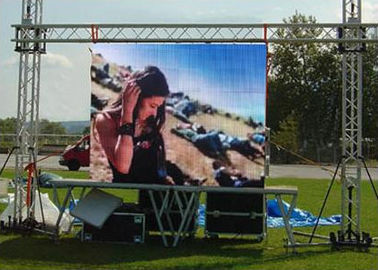 Outdoor Video P8 LED-Bildschirmhelligkeit 7000cd 3840Hz Großer Bildschirm IP65 P1.25 COB