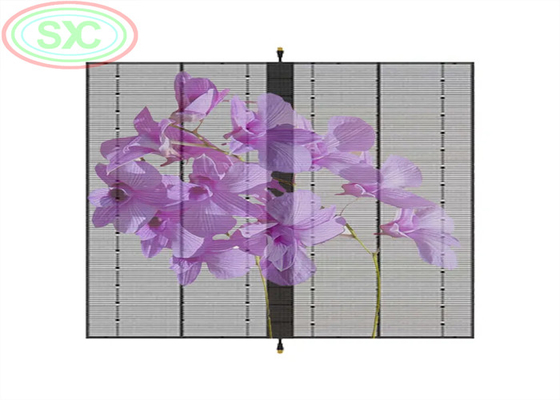 Hängende LED-Bildschirme mit transparenter LED-Anzeige 1000*500MM Einstellbarer Helligkeit