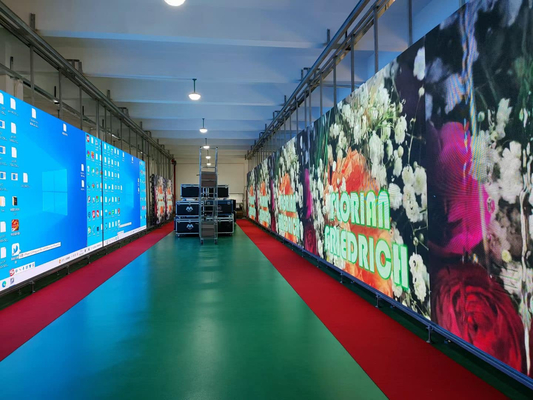 LED-Bildschirm für Außenwerbung mit hoher Helligkeit P4 mit Aluminiumgehäuse