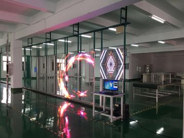 P2.5durchsichtiger Glasbildschirm Vollfarbe, 3G WIFI durchsichtige Videowand Helligkeit 6000