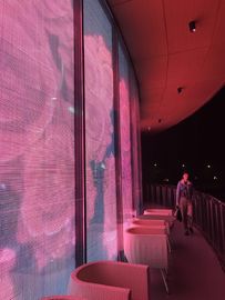 P2.5durchsichtiger Glasbildschirm Vollfarbe, 3G WIFI durchsichtige Videowand Helligkeit 6000