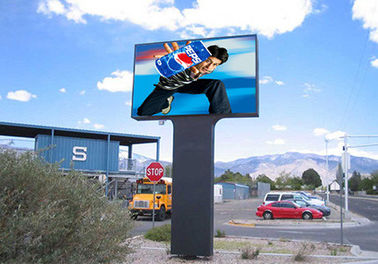 Stadion Highway Werbung Hohe Helligkeit Outdoor Vollfarbe P10 LED Video Wandplatte mit Spalte