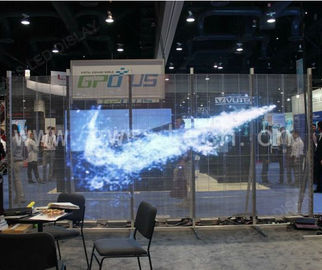 Slim P1.25 Transparent Glas Led Display, Led Mesh Bildschirm Pixeldichte 25600 Pixel / m2