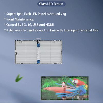 Werbung für Einkaufszentren G3.9-P7.81 Mesh Ultra-Dünne Transparente LED-Anzeige