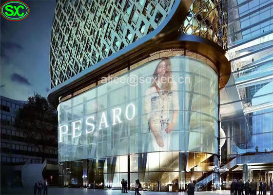 Führte transparentes Glas P10.42 Schirm für Fenster mit WIFI-System, Energie 800w