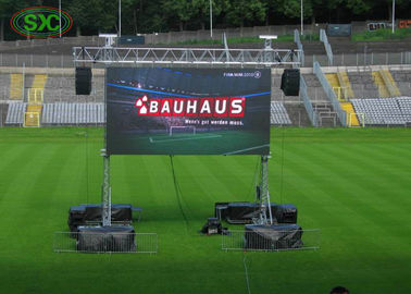 HD farbenreiches Äußeres des Schirmes P10mm 10000dots/sq m des Sport-Stadions-LED im Freien führte Anzeige