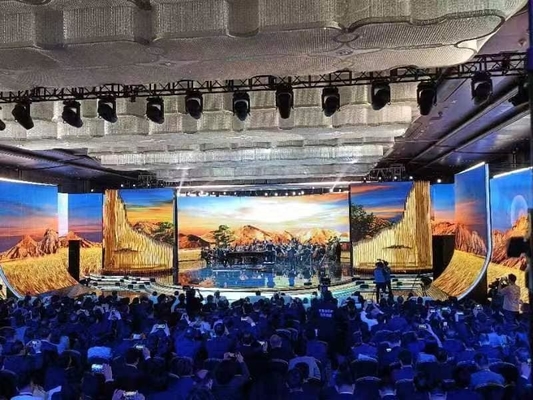 Hochwertige P3.91 Indoor Led Screen Bühnenveranstaltung Vermietung Vollfarb-Videowand 7 Segmente