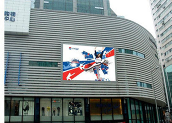 P10 SMD LED-Bildschirm im Freien IP65 Vollfarb-Werbetafel 10 mm Raster