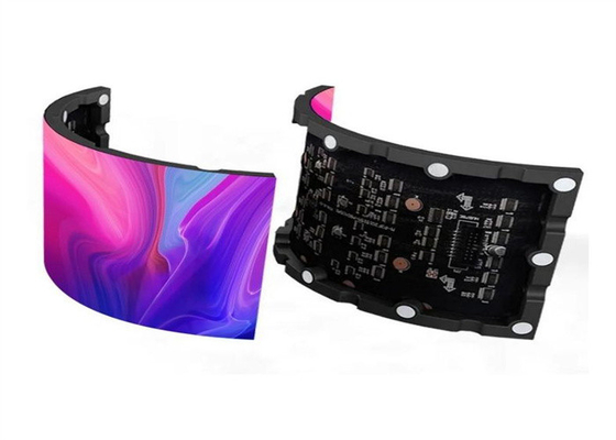 P3.91 Vermietung eines geschwungenen LED-Innenbildschirms mit hoher Auflösung LED-Videowand