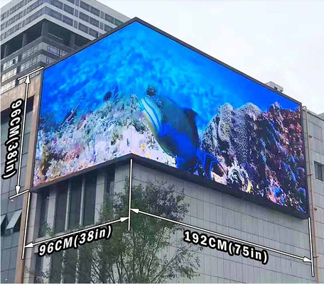 P6 Vollfarbiger LED-Druckguss-Aluminium-Bildschirm für Außenwerbung 3 Jahre Garantie