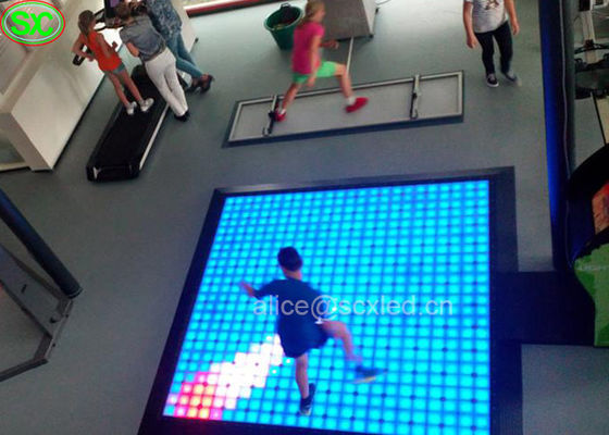 Guter Preis P8.9 3D magischer wechselwirkender Heiratsrgb LED Dance Floor 1000X1000mm 5000hz erneuern Online