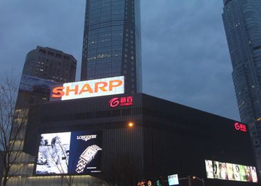 Hohe Helligkeit Außen LED Werbebildschirm P10 Gebäude Mounted HD Billboard