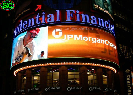 Vorhang-Anzeige Digital P4 RGB LED an der Wand befestigt, gebogene LED-Wand IP65 wasserdicht